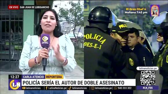 Policía sería el autor de doble asesinato