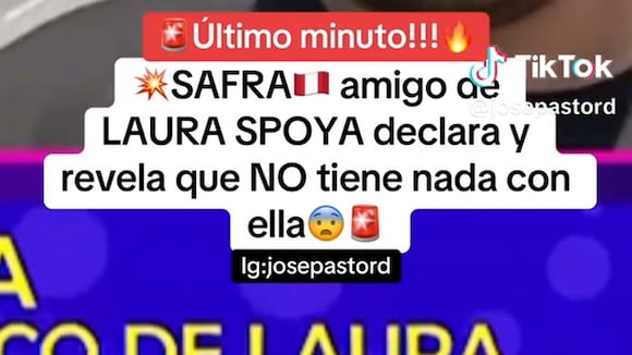 TROME - José Zafra rompe su silencio y responde qué hay entre Laura Spoya y él: “No tienen por qué escarbar”