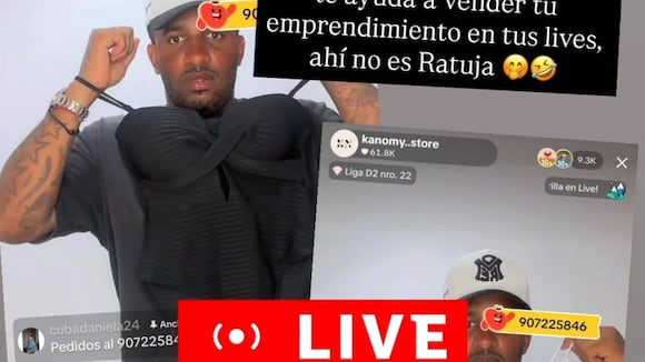 TROME - Jefferson Farfán sorprende promocionando ropa y ayudando a vender a Xiomy en pleno live