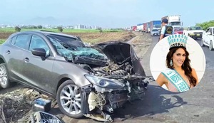 Trujillo: Miss Perú La Libertad queda grave tras sufrir violento accidente de tránsito | VIDEO