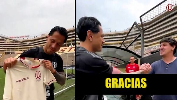 Gianluca Lapadula posó con la camiseta de Universitario en el Monumental: “Está hermosa”