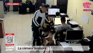 San Juan de Lurigancho: cámaras de vigilancia captan momento de supuesta coima en comisaría