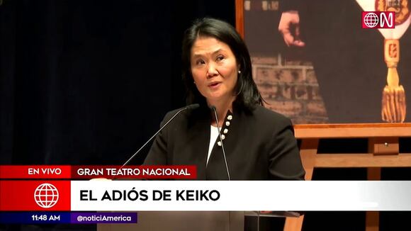 Keiko Fujimori se despide de su padre