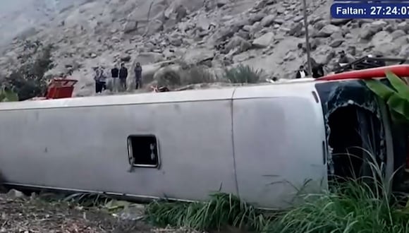 Tragedia vial en Paramonga: bus se despista y deja 6 fallecidos y más de 50 heridos