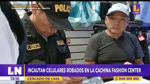 Incautan celulares en la Chachina Fashion