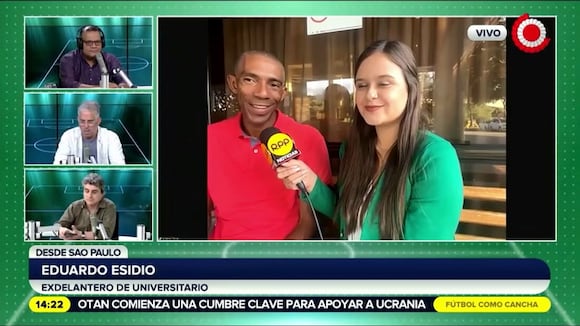 Eduardo Esidio apoyó a Universitario en Brasil (Video: Rpp)