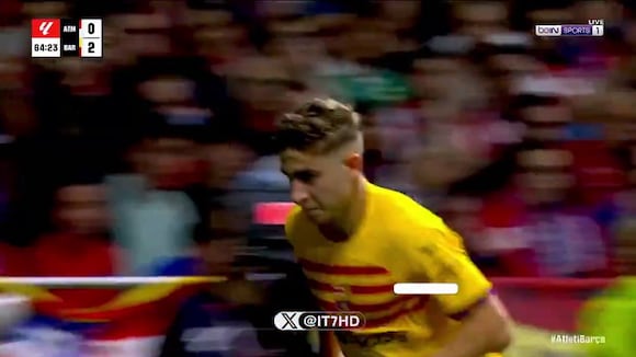 Gol de Fermín en Atlético Madrid vs Barcelona