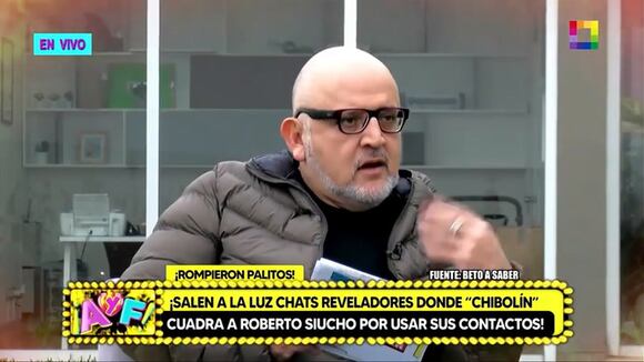 Amor Y Fuego - Nov 12 - Salen A La Luz Chats Reveladores Donde “Chibolín” Cuabra A Roberto Siuc