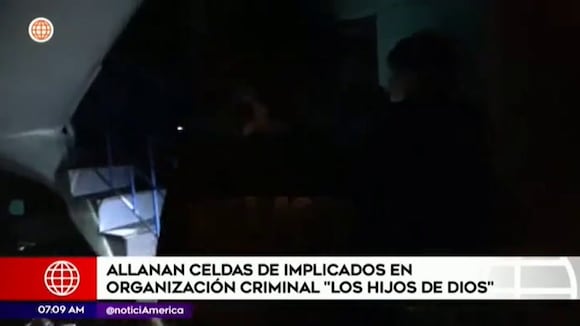Los Hijos de Dios: Policía y Fiscalía allanó celdas de implicados en organización criminal