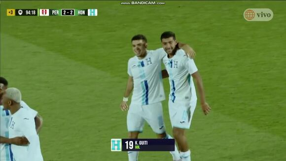 Gol de Darlin Mencía para el 2-2 de Honduras vs. Perú. (Video: América TV)