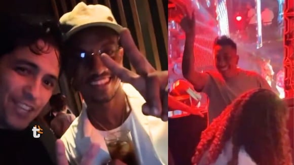 André Carrillo y Christian Cueva viven noche de salsa en Barranco (Video: X)