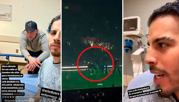 Rauw Alejandro se dislocó el hombro en pleno concierto y terminó en el hospital