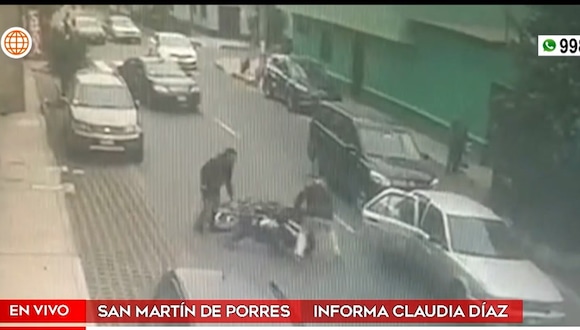 Cámaras de seguridad captan el momento del asalto y posible secuestro a vigilante en SMP