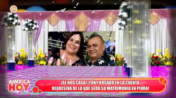 Tony Rosado se casa en Piura