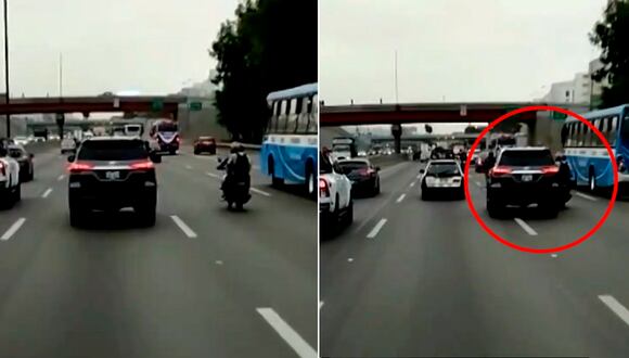 Conductor se fuga tras embestir a motociclista