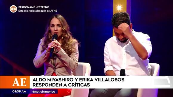 Aldo Miyashiro y Érika Villalobos en 'Perdóname'