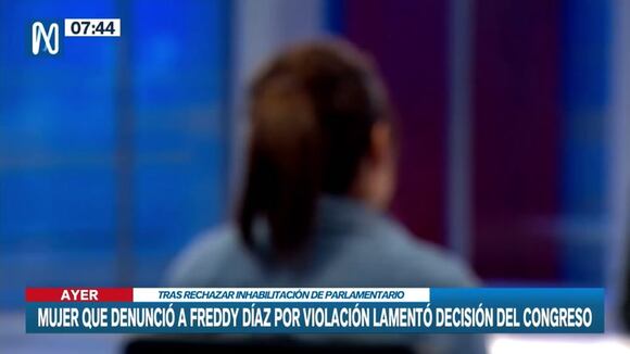 TROME | Mujer que denunció por violación a congresista Freddy Díaz responde