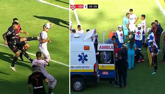 Jesús Barco se desmayó tras recibir fuerte patada en la espalda durante el Melgar vs Sport Boys