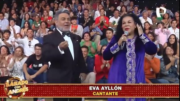 TROME - Eva Ayllón le da tremendo chape a Andrés Hurtado EN VIVO: “Un placer estar al lado de mi amor”