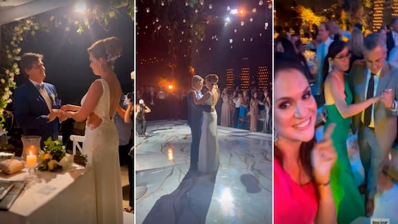Maritere Braschi se casó con Guillermo Acha en una romántica boda: Así celebraron su unión