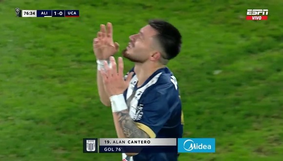 Gol de Alan Cantero para el 1-0 del Alianza Lima vs U. Católica. (Video: ESPN)
