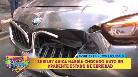 TROME | Shirley Arica es acusada de chocar automóvil. (Todo se filtra)