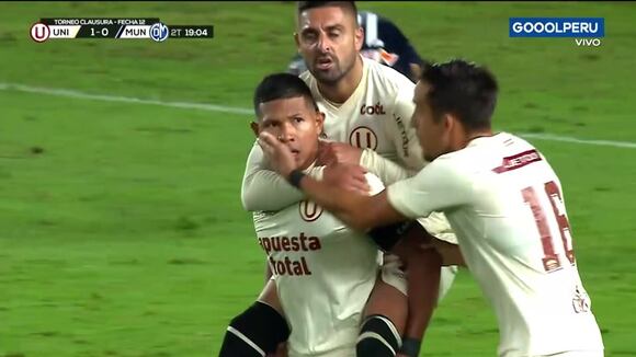 Edison Flores marcó el 1-0 en Universitario vs. Municipal, por el Clausura 2023. (Video: GOLPERU)