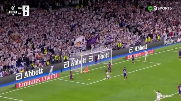 Jude Bellingham anota el esperado 3-2 que deja a Barcelona fuera de carrera por LaLIga (Video: DSports)