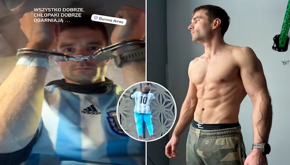 'Influencer' polaco escala sin arnés un rascacielos en Argentina con una camiseta de Messi