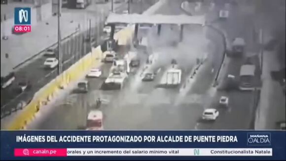 Puente Piedra: Aparecen imágenes del momento exacto del accidente del alcalde Rennán Espinoza.