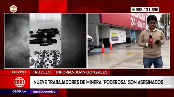 Nueve trabajadores de minera Poderosa son asesinados