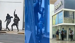 Así fue el feroz asalto a un banco en Los Olivos (VIDEO)