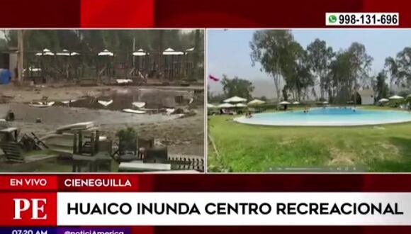 Cieneguilla: Huaico destruyó centro recreacional inaugurado apenas hace un mes