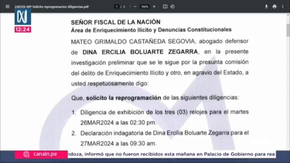 Trome | Dina Boluarte no muestra sus Rolex a Fiscalía