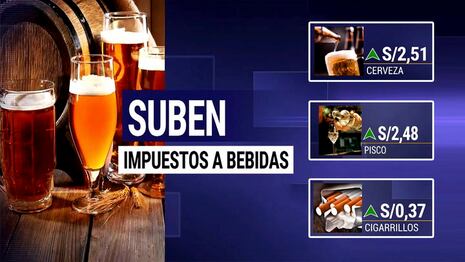 (VIDEO) ¿Cuánto subió el impuesto a la cerveza, pisco y cigarrillos?