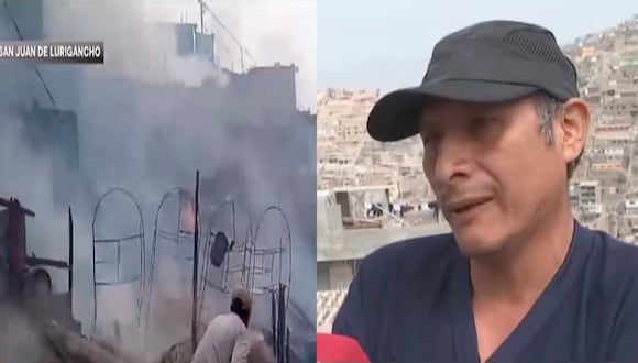 SJL: Hombre lo pierde todo en voraz incendio, "He perdido 30 años de trabajo"