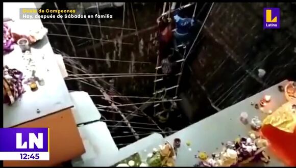 India: Piso de un templo colapsa y mueren 36 personas