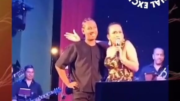 TROME - Daniela Darcourt ‘coquetea’ a su ex Waldir Felipa, le da beso y le hace inesperada propuesta: ¿Qué le dijo?