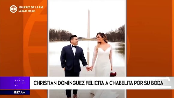 Christian Domínguez felicita a Chabelita