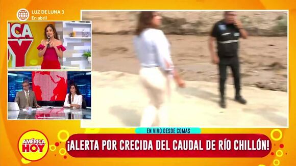 Alerta por crecida del caudal del río Chillón