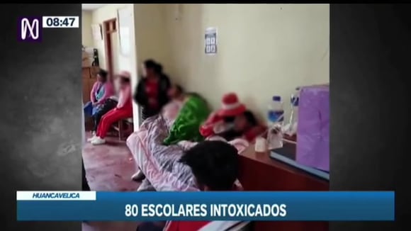 TROME - Ochenta escolares intoxicados durante chocolatada en Huancavelica