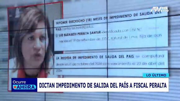 TROME | Impedimento de salida del país para Fiscal Luz Peralta y Javier Miu Lei (Ocurre Ahora)