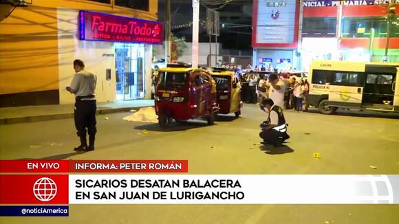 Sicarios desatan balacera en SJL