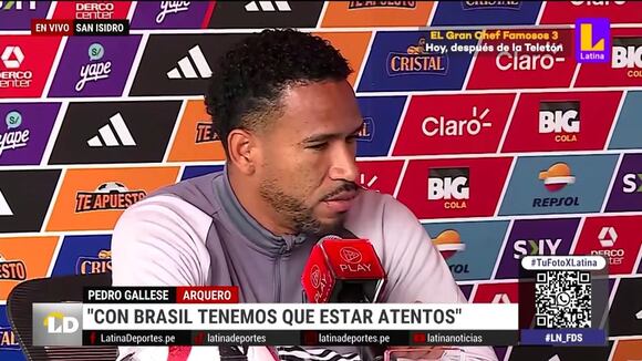 Declaraciones de Pedro Gallese