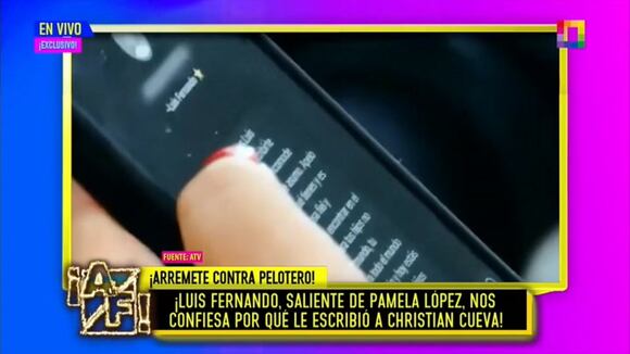 TROME | Luis Fernando Rodríguez sobre el mensaje que le envió a Christian Cueva (Amor y Fuego)