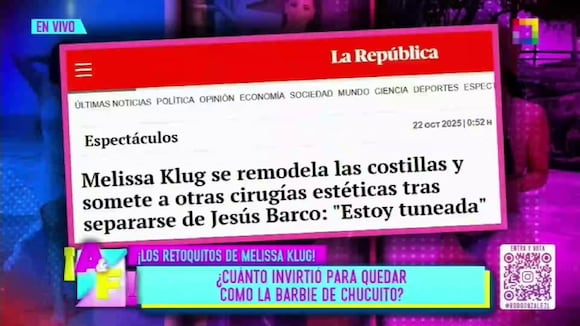 TROME - Melissa Klug y el exorbitante costo de las cirugías a las que se sometió para verse ‘regia’: ¿Cuánto gastó?
