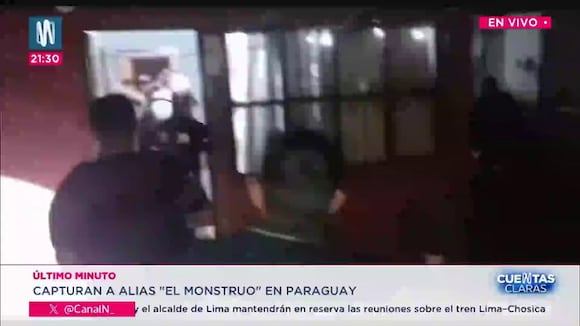 TROME | Así cayó El Monstruo: video muestra su captura en Paraguay. Video: Canal N