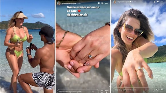Alejandra Baigorria y Said Palao se comprometieron con romántica pedida de mano en Filipinas