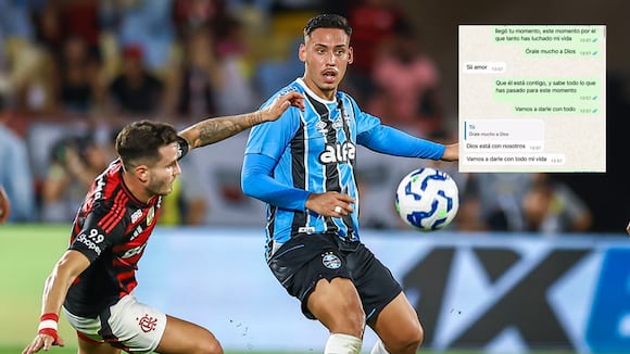 Erick Noriega con Gremio vs. Flamengo. (Video: Globo / Foto: Gremio)