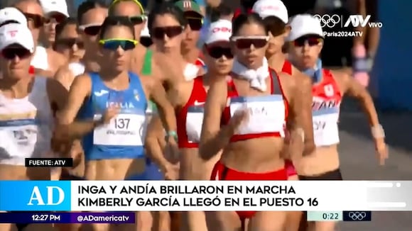 Inga y Andía brillaron en marcha olímpica